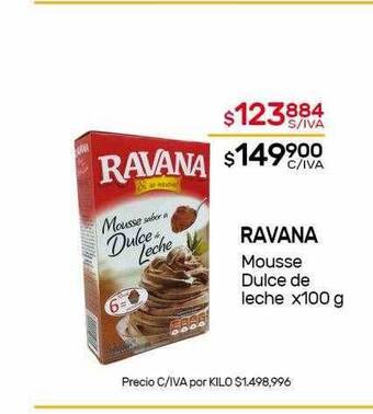 Nini Mayorista Ravana mousse dulce de leche oferta