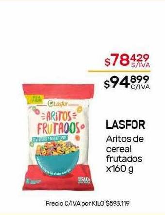 Nini Mayorista Lasfor aritos de cereal frutados oferta