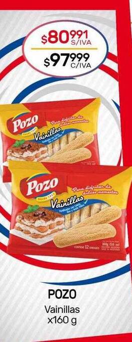 Nini Mayorista Pozo vainillas oferta