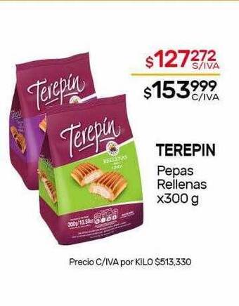 Nini Mayorista Terepin pepas rellenas oferta