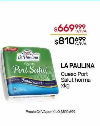 Nini Mayorista La paulina queso port salut horma oferta