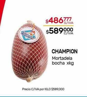 Nini Mayorista Champion mortadela bocha oferta