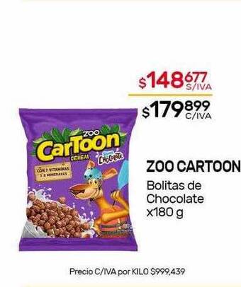 Nini Mayorista Zoo cartoon bolitas de chocolate oferta