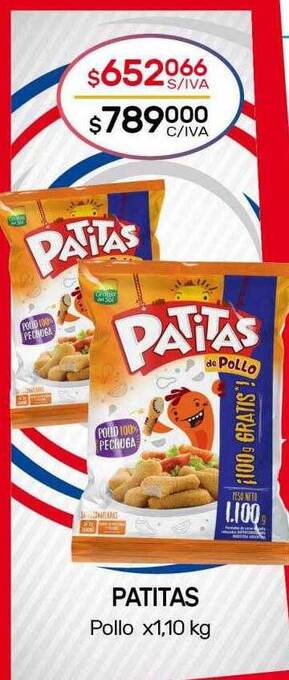 Nini Mayorista Patitas pollo oferta