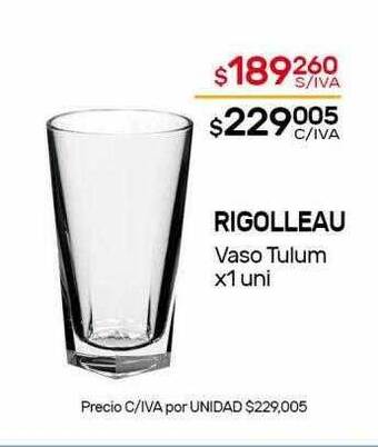 Nini Mayorista Rigolleau vaso tulum oferta