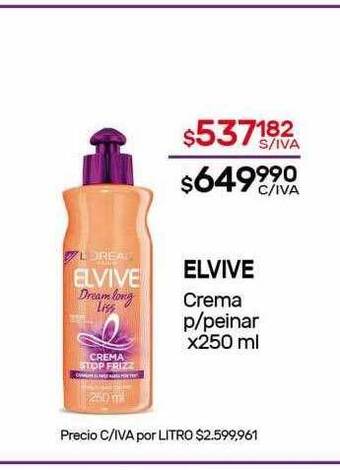 Nini Mayorista Elvive crema p peinar oferta