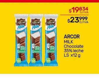 Nini Mayorista Arcor milk chocolate 35% leche ls oferta