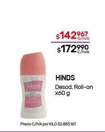 Nini Mayorista Hinds desod roll-on oferta
