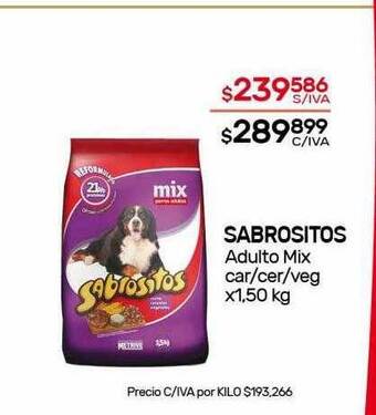 Nini Mayorista Sabrositos adulto mix car cer veg oferta