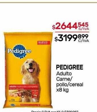 Nini Mayorista Pedigree adulto carne pollo cereal oferta