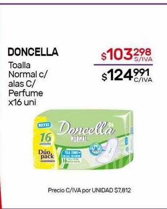 Nini Mayorista Doncella toalla normal c alas c perfume oferta