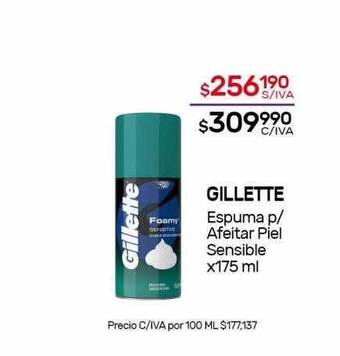Nini Mayorista Gillette espuma p afeitar piel sensible oferta