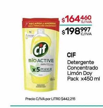 Nini Mayorista Cif detergente concentrado limón doy pack oferta