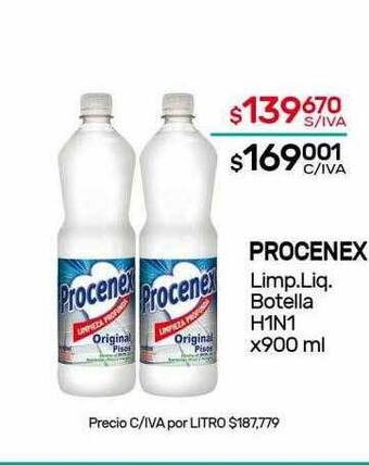 Nini Mayorista Procenex limp liq botella h1n1 oferta