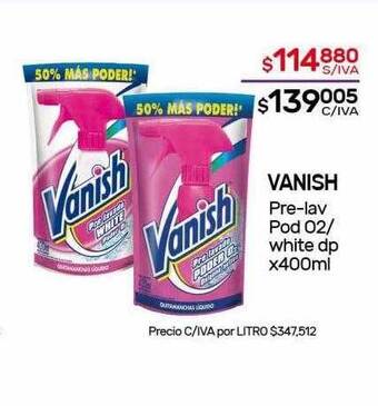 Nini Mayorista Vanish pre-lav pod 02 white dp oferta