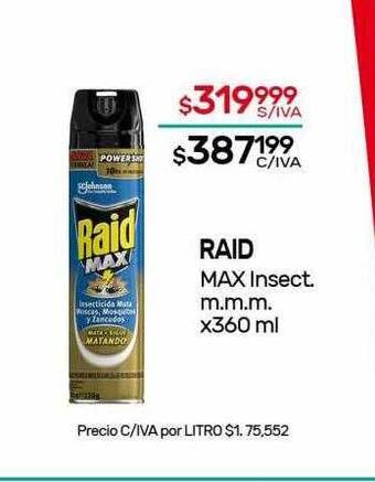 Nini Mayorista Raid max insect m.m.m. oferta