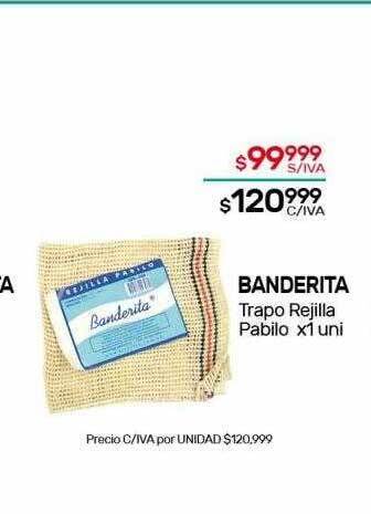 Nini Mayorista Banderita trapo rejilla pabilo oferta