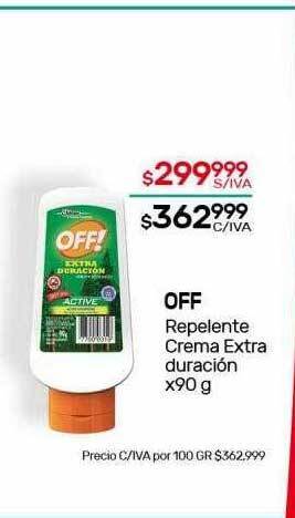 Nini Mayorista Off repelente crema extra duración oferta