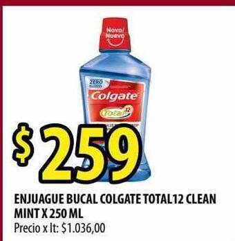 Punto Mayorista Enjuague bucal colgate total 12 clean mint oferta