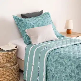 Arredo Cubrecama 1 plaza reversible flora y fauna oferta