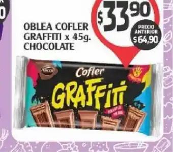 Supermercados Malambo Oblea Cofler Graffiti Chocolate x 45g oferta