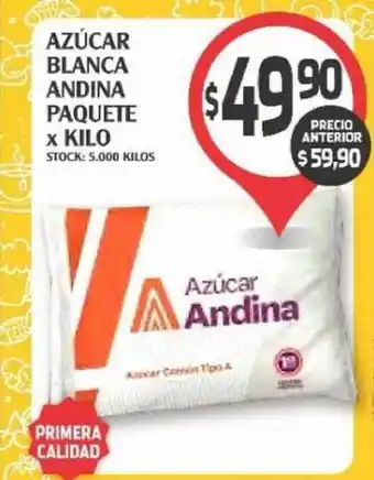 Supermercados Malambo Azúcar Blanca Andina Paquete oferta