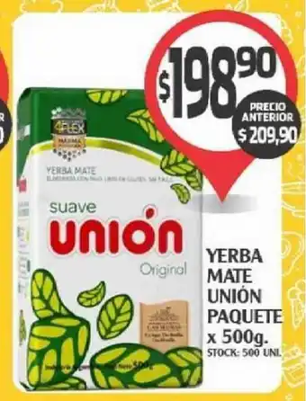 Supermercados Malambo Yerba Mate Unión Paquete x 500g oferta