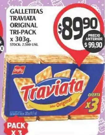 Supermercados Malambo Galletitas Traviata Original Tri-Pack x 303g oferta