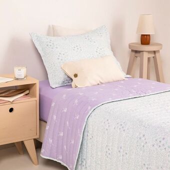 Arredo Cubrecama twin size reversible liberty bicolor oferta