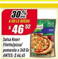 Supermercados Comodin Salsa Knorr Filetto-Pizza-Pomarola x 340gr oferta