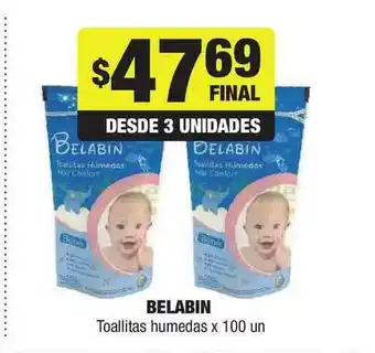 Belabin Toallitas Humedas x 100un
