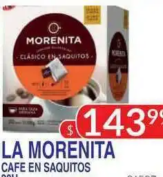 Masivos La Morenita Cafe En Saquitos oferta
