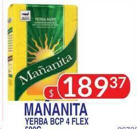 Masivos Mañanita Yerba BCP 4 flex 500g oferta
