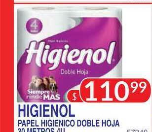 Masivos Higienol Papel Higienico Doble Hoja oferta