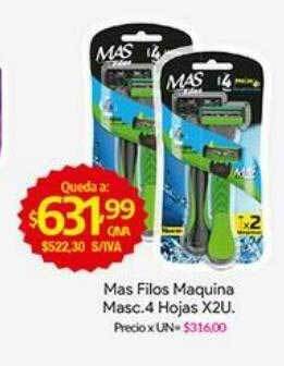 Medamax Mas filos maquina masc. 4 hojas oferta