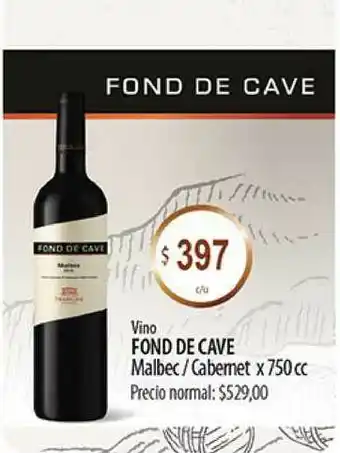 Supermercados Aiello Vino Fond De Cave Malbec - Cabernet x 750cc oferta