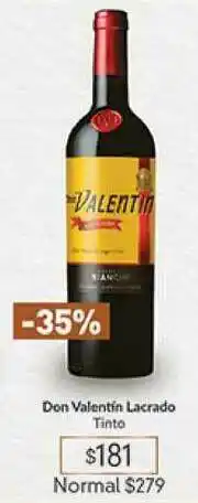 Supermercados Aiello Don Valentín Lacrado Tinto oferta