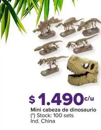 Carrefour Mini cabeza de dinosaurio oferta