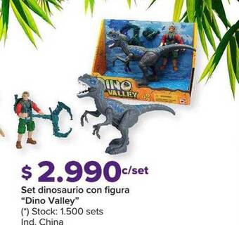 Carrefour Set dinosaurio con figura oferta