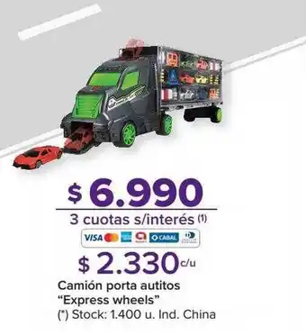 Carrefour Camión porta autitos oferta