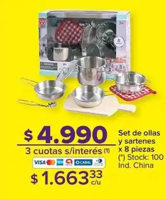 Carrefour Set de ollas y sartenes oferta