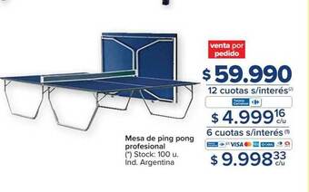 Carrefour Mesa de ping pong profesional oferta