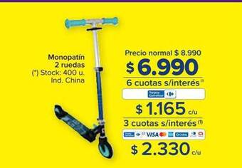 Carrefour Monopatín 2 ruedas oferta