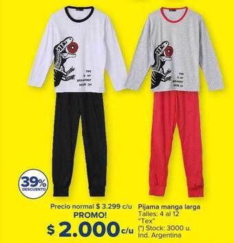 Carrefour Pijama manga larga oferta