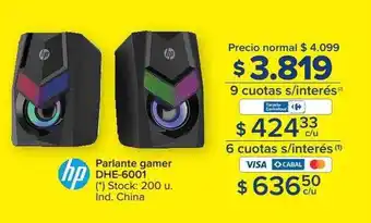 Carrefour Parlante gamer dhe-6001 hp oferta
