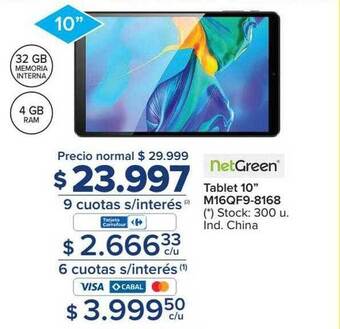 Carrefour Tablet 10 oferta