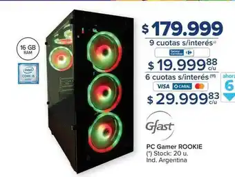 Carrefour Pc gamer rookie gfast oferta