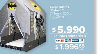 Carrefour Carpa infantil oferta