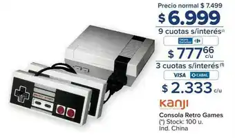 Carrefour Consola retro games kanji oferta