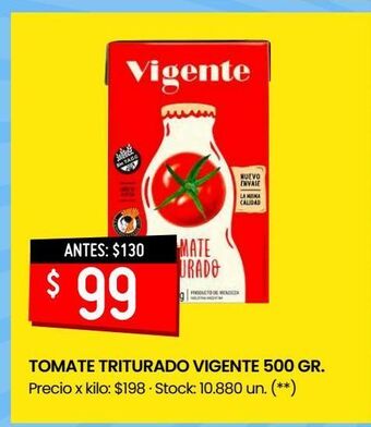 Changomas Tomate triturado vigente 500 gr. oferta